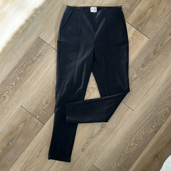 Reiss Side Zip Nancy Slim Tapered Flat Front Ankle Zip Pants - Picture 2 of 10